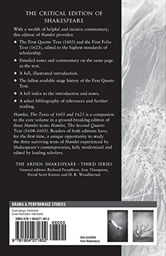 Hamlet: The Texts Of 1603 And 1623: Third Series (The Arden Shakespeare Third Series)