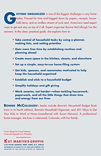 Totally Organized: the Bonnie McCullough Way,Used