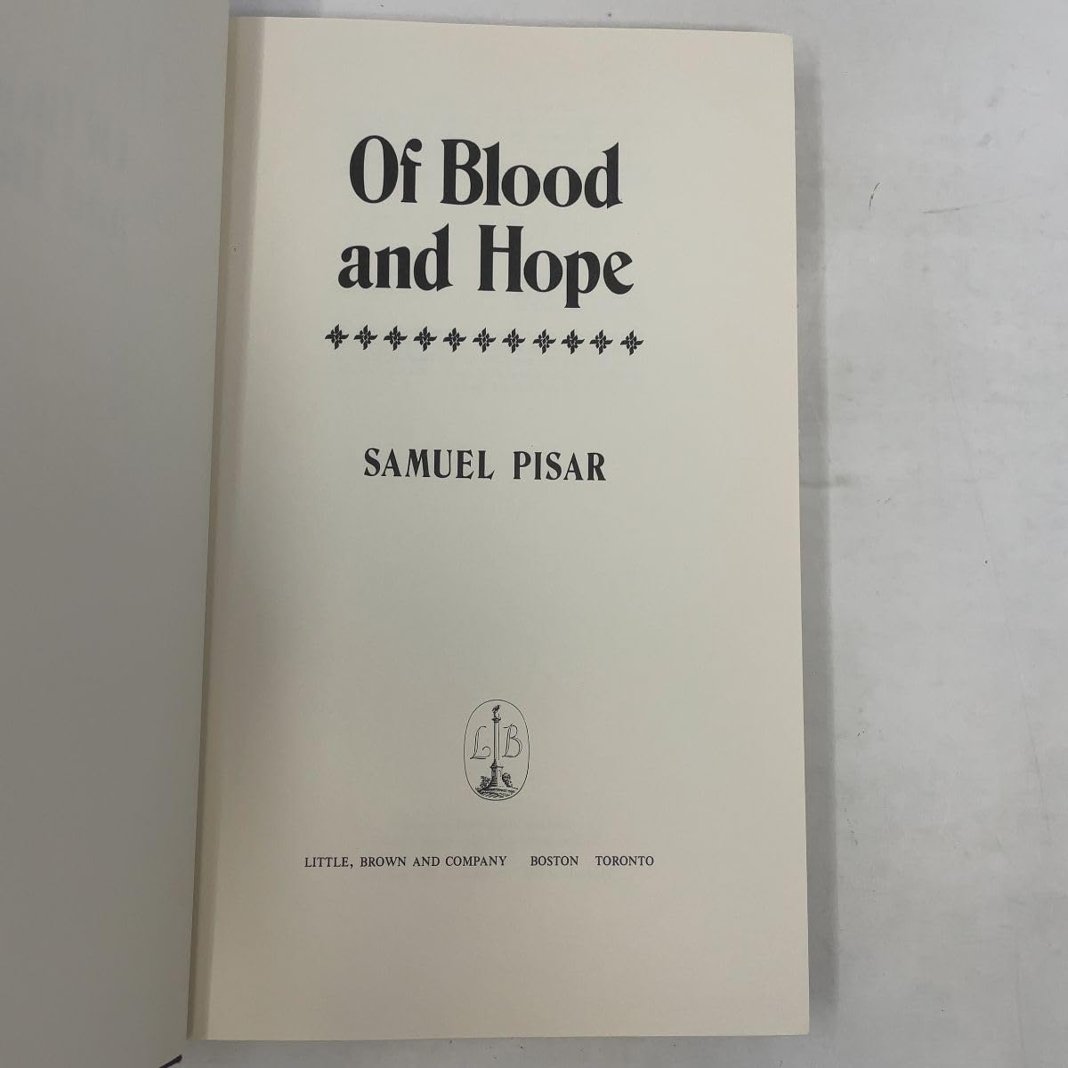 Of Blood and Hope