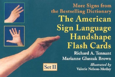 The American Sign Language Handshape Flash Cards Set II,Used