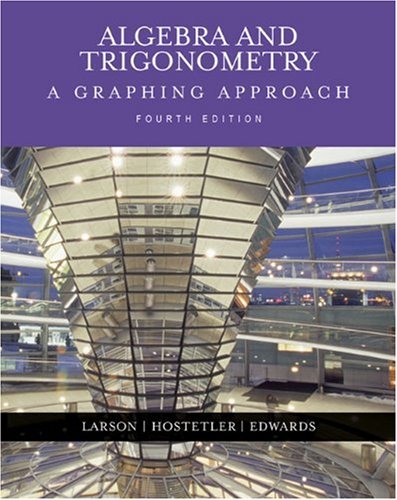 Algebra and Trigonometry: A Graphing Approach (4th Edition),Used