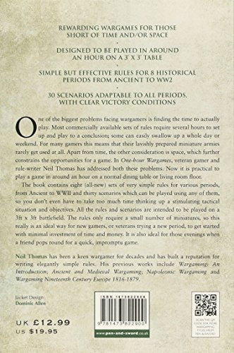 Onehour Wargames: Practical Tabletop Battles for those with limited time and space,Used