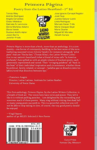 Primera Pagina  Poetry from the Latino Heartland,Used