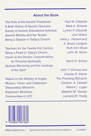 Aaronic Foundational Ministries,Used