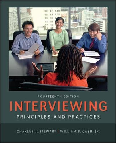 Interviewing: Principles And Practices,New