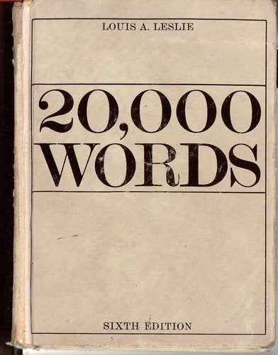20,000 Words,Used