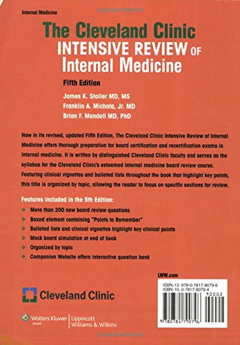 The Cleveland Clinic Foundation Intensive Review of Internal Medicine,Used