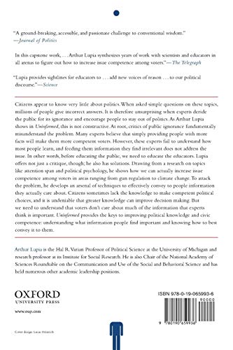 Uninformed: Why People Seem to Know So Little about Politics and What We Can Do about It,Used