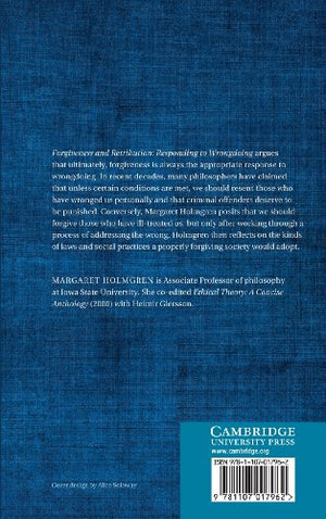 Forgiveness and Retribution: Responding to Wrongdoing,Used