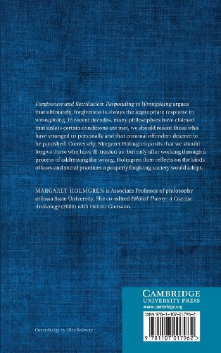 Forgiveness and Retribution: Responding to Wrongdoing,Used