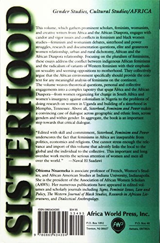 Sisterhood, Feminisms and Power in Africa: From Africa to the Diaspora,New