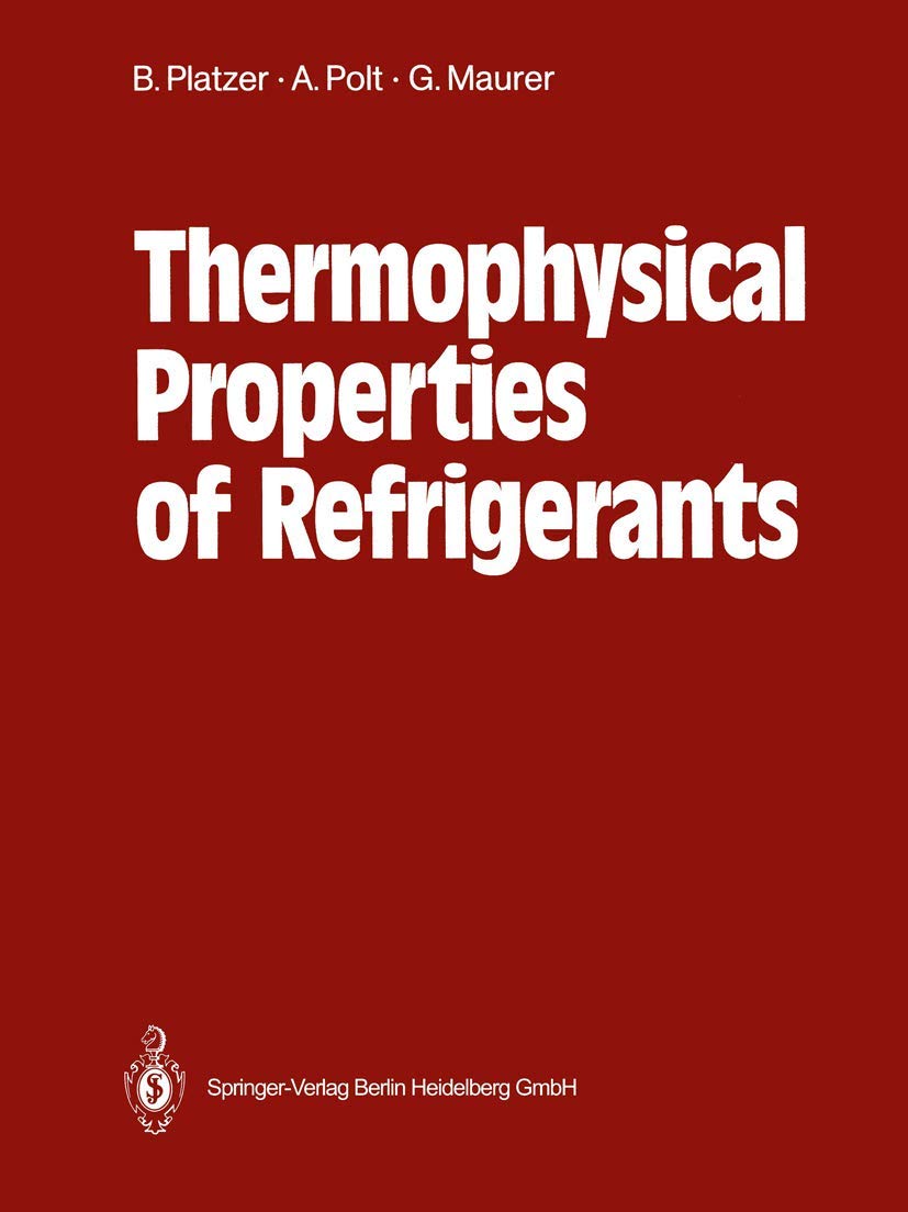 Thermophysical Properties of Refrigerants,Used