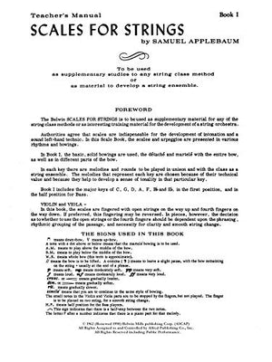 Scales for Strings, Bk 1: Teacher's Manual,Used