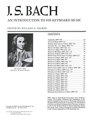Bach  An Introduction to His Keyboard Music: Book & Online Audio (Alfred Masterwork Audio Edition),New