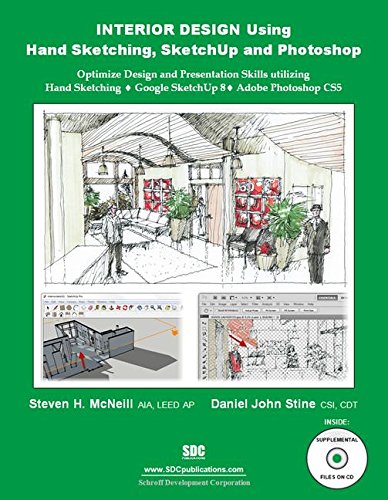 Interior Design Using Hand Sketching, SketchUp and Photoshop,Used