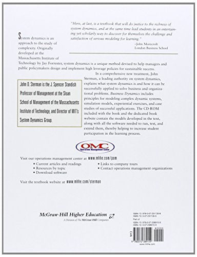 Business Dynamics: Systems Thinking and Modeling for a Complex World with CDROM,Used