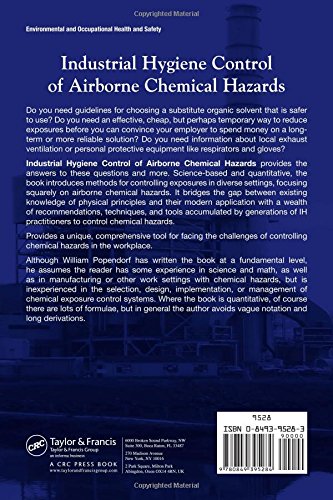 Industrial Hygiene Control of Airborne Chemical Hazards,Used