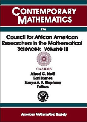 Council For African American Researchers In The Mathematical Sciences, Volume Iii,Used