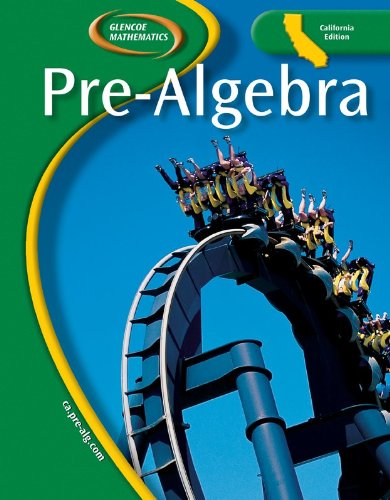 PreAlgebra, California Ediiton (Glencoe Mathematics),Used