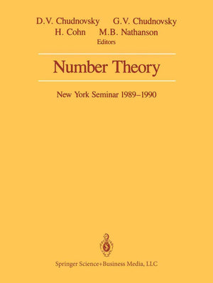 Number Theory: New York Seminar 19891990,Used