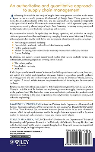 Fundamentals Of Supply Chain Theory