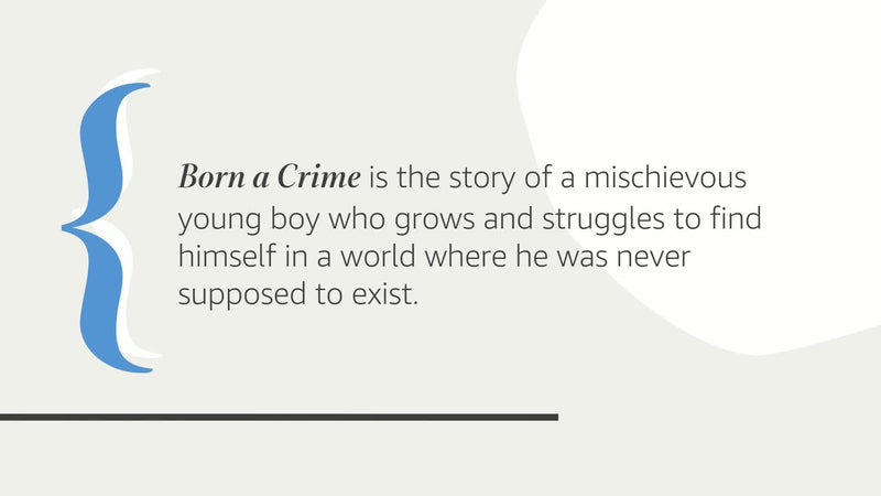 Born a Crime: Stories from a South African Childhood,Used
