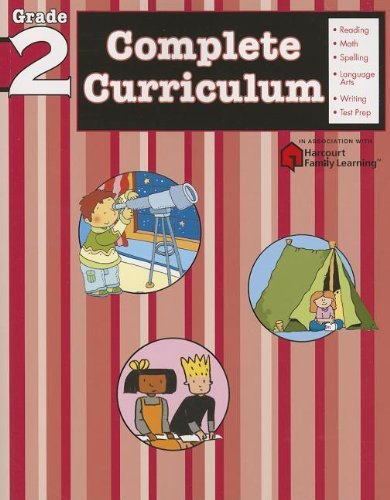 Complete Curriculum: Grade 2 (Flash Kids Harcourt Family Learning),Used