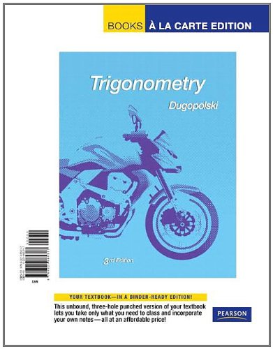 Trigonometry, Books a La Carte Edition,Used