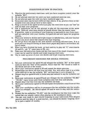 240 Double and Triple Tonguing Exercises,Used