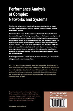 Performance Analysis of Complex Networks and Systems,Used