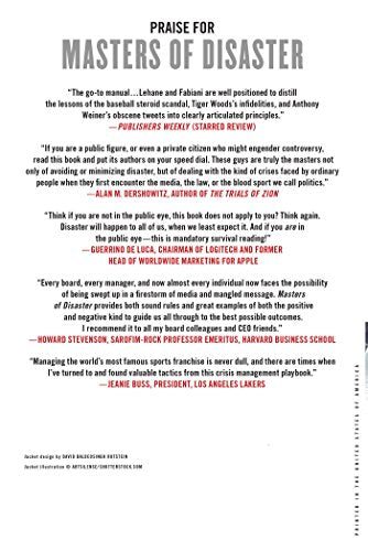 Masters of Disaster: The Ten Commandments of Damage Control,Used