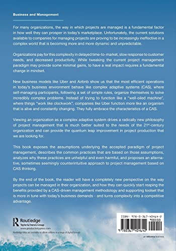 Thriving at the Edge of Chaos: Managing Projects as Complex Adaptive Systems,Used