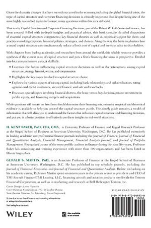Capital Structure And Corporate Financing Decisions: Theory, Evidence, And Practice,Used