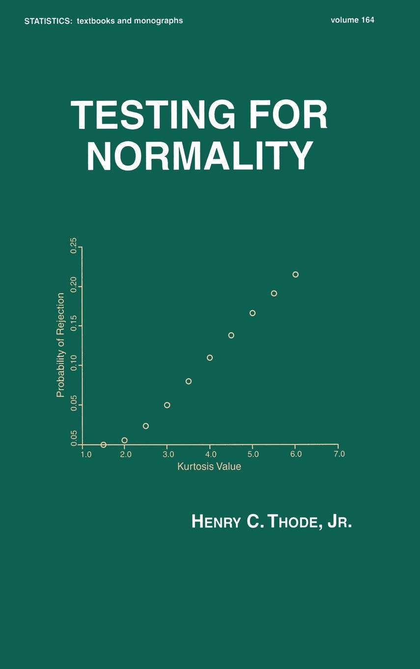 Testing For Normality (Statistics: Textbooks And Monographs),Used