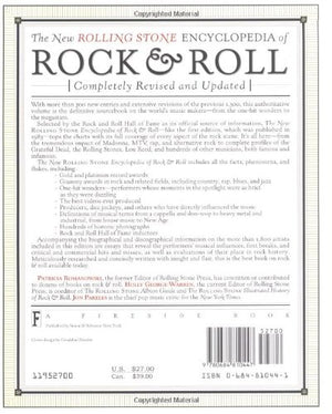 New Rolling Stone Encyclopedia Of Rock & Roll: Completely Revised And Updated,New