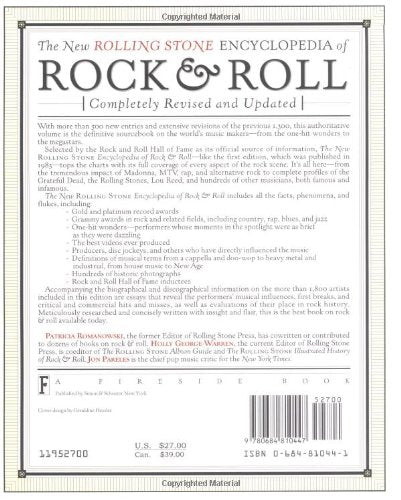 New Rolling Stone Encyclopedia Of Rock & Roll: Completely Revised And Updated,New