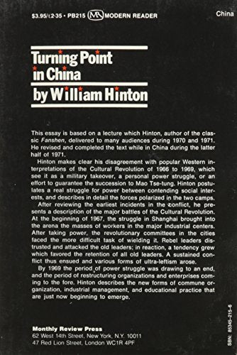 Turning Point in China,New