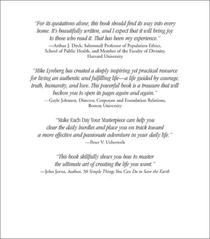 Make Each Day Your Masterpiece: Practical Wisdom for Living an Exceptional Life,Used