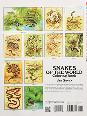 Snakes of the World Coloring Book (Dover Nature Coloring Book),Used