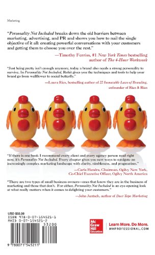 Personality Not Included: Why Companies Lose Their Authenticity And How Great Brands Get It Back, Foreword By Guy Kawasaki,Used