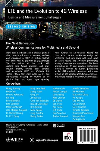 Lte and the Evolution to 4g Wireless: Design and Measurement Challenges,Used