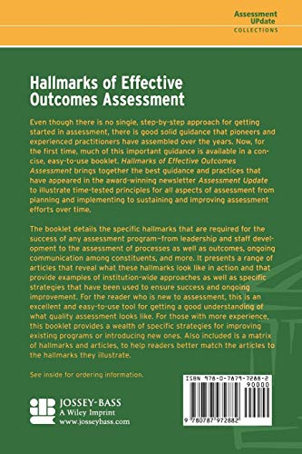 Hallmarks of Effective Outcomes Assessment : Assessment Update Collections,Used