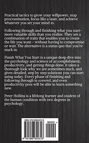 Finish What You Start: The Art Of Following Through, Taking Action, Executing, & Selfdiscipline (Live A Disciplined Life)