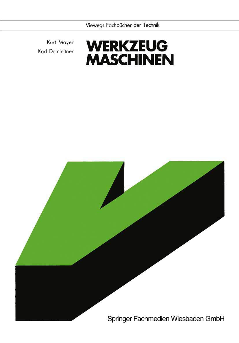 Werkzeugmaschinen (Viewegs Fachbcher der Technik) (German Edition),Used