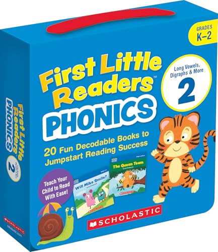 First Little Readers: Phonics Set 2 / Long Vowels, Digraphs & More (SingleCopy Set): 20 Decodable Books For Beginning Readers