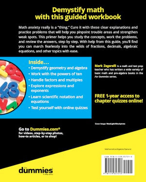 Basic Math & Prealgebra Workbook For Dummies With Online Practice (For Dummies (Lifestyle))