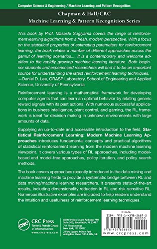 Statistical Reinforcement Learning: Modern Machine Learning Approaches (Chapman & Hall/CRC Machine Learning & Pattern Recognitio,Used