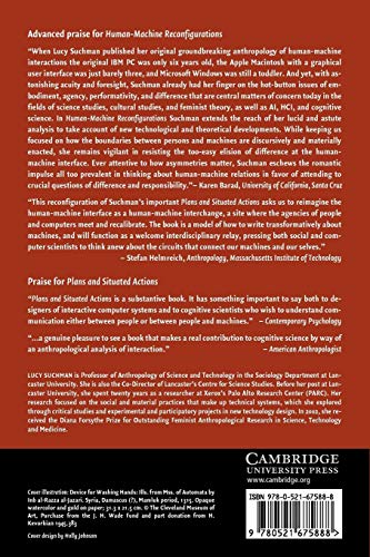 Humanmachine Reconfigurations: Plans And Situated Actions (Learning In Doing: Social, Cognitive And Computational Perspectives)