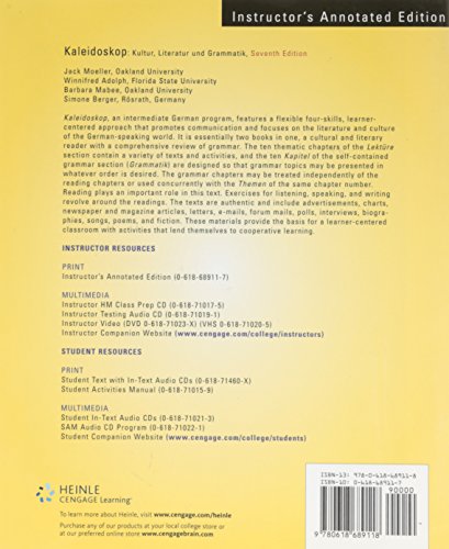Kaleidoskop IAE Instructor's Annotated Edition 7th ed.,Used