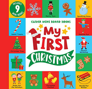 My First Christmas: 9 Mini Board Book Box (Clever Mini Board Books)